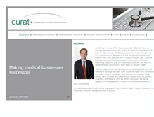 Tablet Screenshot of curat-gmbh.de